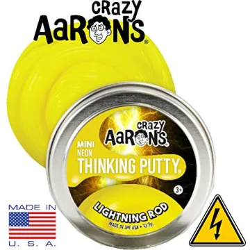 Crazy Aaron's Neon Putty Mini Tins Set for Creative Fun