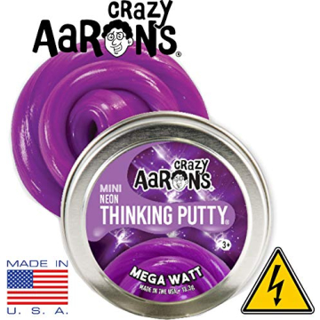 Crazy Aaron's Neon Putty Mini Tins Set for Creative Fun