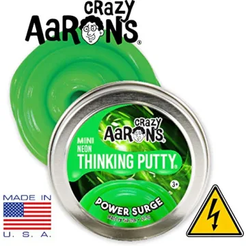 Crazy Aaron's Neon Putty Mini Tins Set for Creative Fun