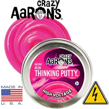 Crazy Aaron's Neon Putty Mini Tins Set for Creative Fun