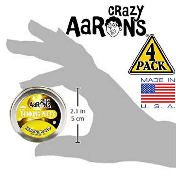 Crazy Aaron's Neon Putty Mini Tins Set for Creative Fun