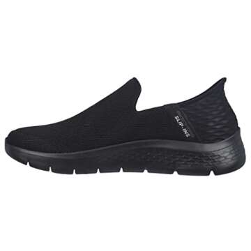Skechers Men's Go Flex Hands Free Slip-ins Athletic Slip-on Casual Walking Shoes Sneaker, Black, 12 X-Wide