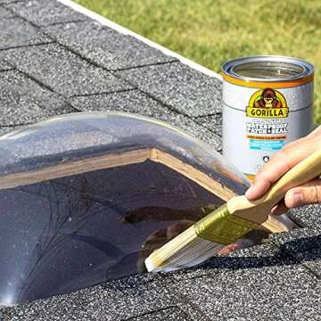 Gorilla Waterproof Patch & Seal Liquid Rubber Sealant, Crystal Clear, 32oz (Pack of 1)