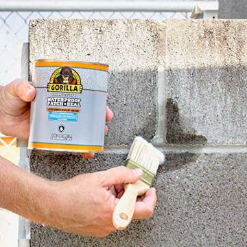 Gorilla Waterproof Patch & Seal Liquid Rubber Sealant, Crystal Clear, 32oz (Pack of 1)