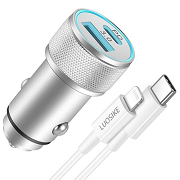 LUOSIKE 20W Fast Car Charger for iPhone 14/13/12/Pro Max