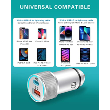 LUOSIKE 20W Fast Car Charger for iPhone 14/13/12/Pro Max