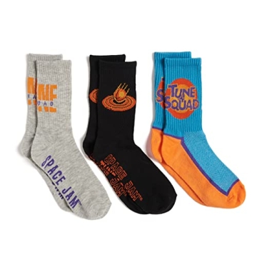 SPACE JAM Crew Socks 3 Pack for Fun & Comfort