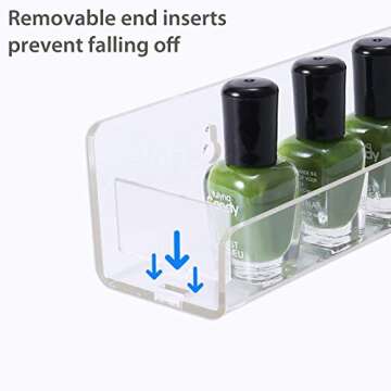 Umirokin Acrylic Nail Polish Rack for Stylish Organization