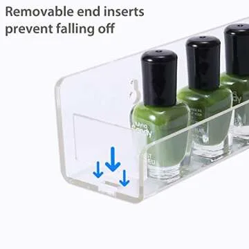 Umirokin Acrylic Nail Polish Rack for Stylish Organization