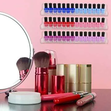 Umirokin Acrylic Nail Polish Rack for Stylish Organization