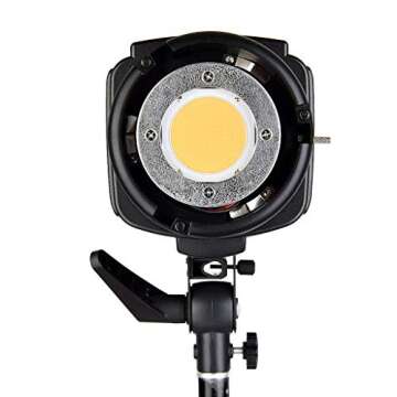 Godox 200W LED Video Light SL-200W,Bowens Mount 5600K, Studio Continuous LED Lamp for Camera DV Camcorder (White Light Version)