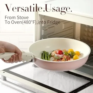 Carote Nonstick Pots and Pans Set with Detachable Handle