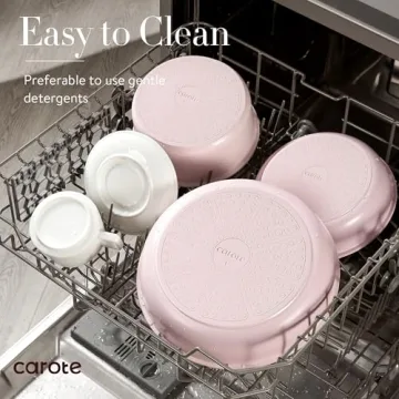 Carote Nonstick Pots and Pans Set with Detachable Handle