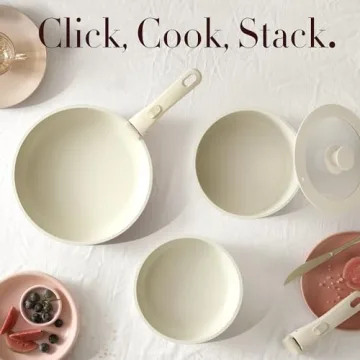 Carote Nonstick Pots and Pans Set with Detachable Handle