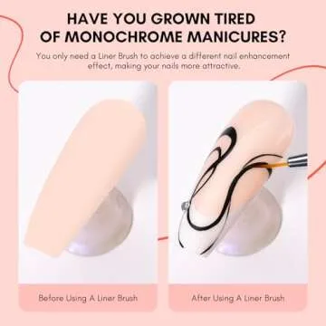 Makartt Nail Art Brush Set with Diamond Handle & Caps