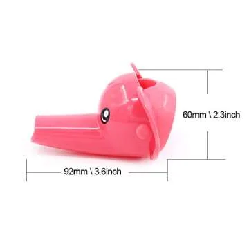 Rustark 3Pcs Cartoon Faucet Extender Sink Handle Extender for Toddler, Baby, Children Safe and Fun Hand-Washing Solution (Set of 3, Yellow Duck, Pink Elephant, Blue Dolphin)