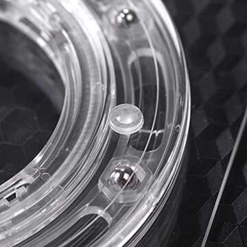 Cookie Turntable， 7" Clear Cookie Decorating Turntable with Clear Top, Acrylic Bearing Base and Non-Slip Mat Cookie Turntable, Helps Icing Cookies Faster & Better (Suqare)