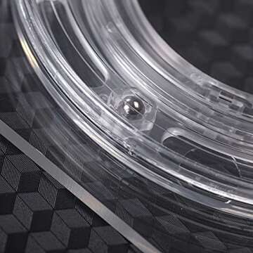 Cookie Turntable， 7" Clear Cookie Decorating Turntable with Clear Top, Acrylic Bearing Base and Non-Slip Mat Cookie Turntable, Helps Icing Cookies Faster & Better (Suqare)
