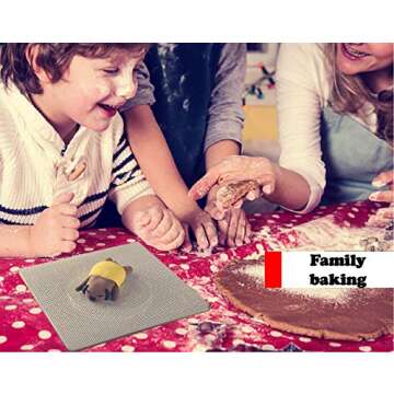 Cookie Turntable， 7" Clear Cookie Decorating Turntable with Clear Top, Acrylic Bearing Base and Non-Slip Mat Cookie Turntable, Helps Icing Cookies Faster & Better (Suqare)