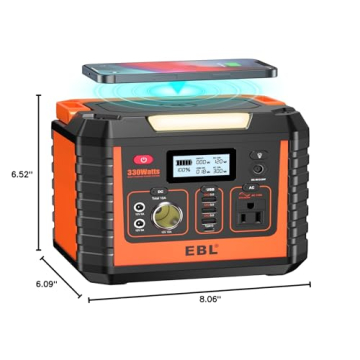 EBL Portable Power Station 300 110V Solar Generator