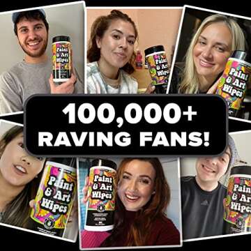 Paint and Art Wipes - Effortless Cleanup for Creative Projects