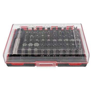 ABN Security Bit Set - 61 Piece Assorted Screwdriver Bits and Magnetic Extension Bit Holder, Impact Driver Bits