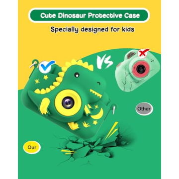 Kids Dinosaur Camera for Ages 3-12 - HD Selfie Gift