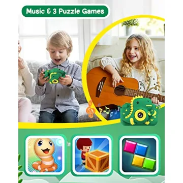 Kids Dinosaur Camera for Ages 3-12 - HD Selfie Gift