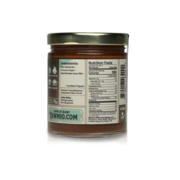 Rawmio Chocolate Hazelnut Spread - Organic & Vegan, 6 oz Glass Jar - Healthy Indulgence