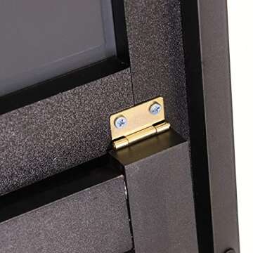 U HOME Ultra Large Wooden Full Length Floor Mirror,Free Standing Dressing Mirror - Standing Hanging or Leaning Against Wall Mirror for Living Room/Bedroom/Cloakroom (Black（Arch）, 78.7“*31.5”)