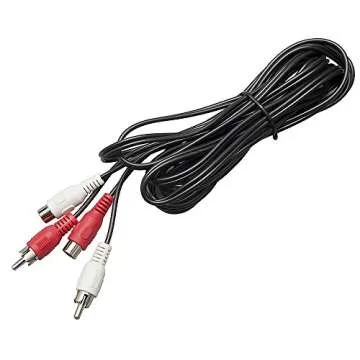 TENINYU AV Extension Cable RCA Stereo Audio Extension Cable 2RCA Male to 2RCA Female Audio Extension Cable Red/White Connectors,10FT