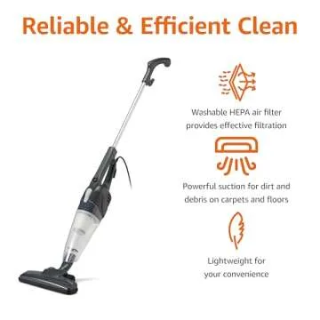 Amazon Basics 2-in-1 Stick Vacuum - Lightweight & Versatile