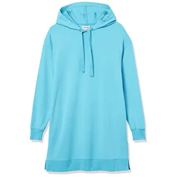 The Drop Women's Stylish Hooded Mini Sweatshirt Dress