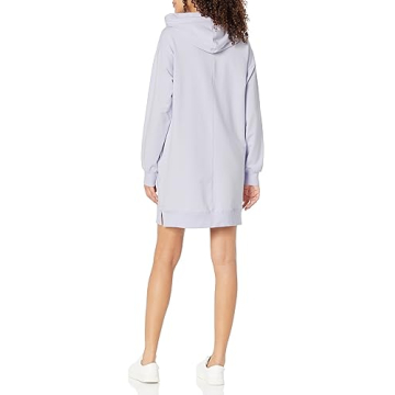The Drop Women's Stylish Hooded Mini Sweatshirt Dress