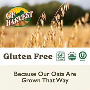 GF Harvest Gluten Free Organic Oat Groats, 5 Pound Bag