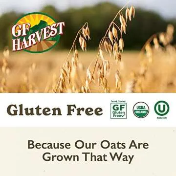 GF Harvest Gluten Free Organic Oat Groats, 5 Pound Bag