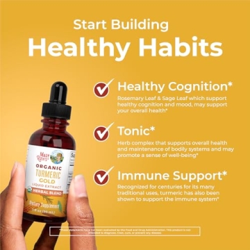 USDA Organic Turmeric Gold Drops for Immune Support