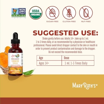 USDA Organic Turmeric Gold Drops for Immune Support