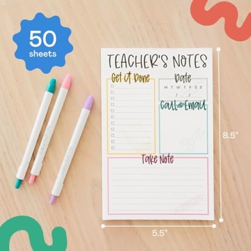 Essential Teacher Notepad for Organized Classrooms