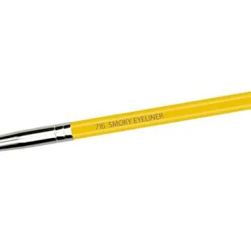 Bdellium Tools Professional Makeup Brush - Studio Series 716 Smoky Eyeliner - With Soft Synthetic Fibers, For Thick Lining (Yellow, 1pc)