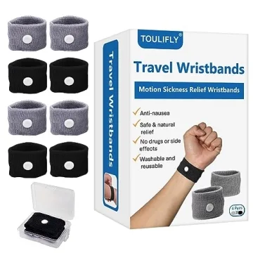 TOULIFLY Travel Wristbands - Natural Nausea Relief for All Journeys