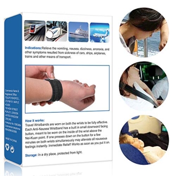 TOULIFLY Travel Wristbands for Motion Sickness Relief Here