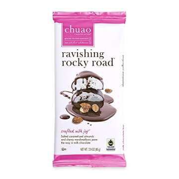 Chuao Chocolatier Gourmet Almond Marshmallow Artisan Milk Chocolate Bars - 3 Pack