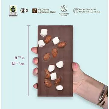Chuao Artisan Milk Chocolate Almond Marshmallow Bars - 3 Pack
