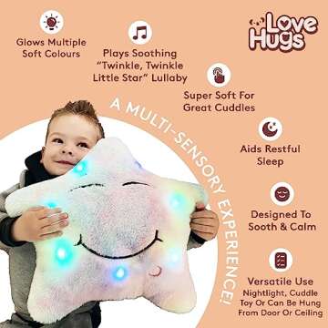 LoveHugs Musical Star Plush Sensory Light Up Toys - Autism Sensory Toys - Newborn Toys - Twinkle Twi...