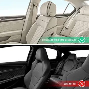 INFIVITA Car Seat Back Organizer - Kick Mats Seat Back Protector with IPad Holder and Multiple Storage Pockets, Road Trip Car Accessories for Kids, 2Pack