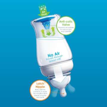 Munchkin Latch BPA-Free Baby Bottle - 8 Ounce, 4 Pack