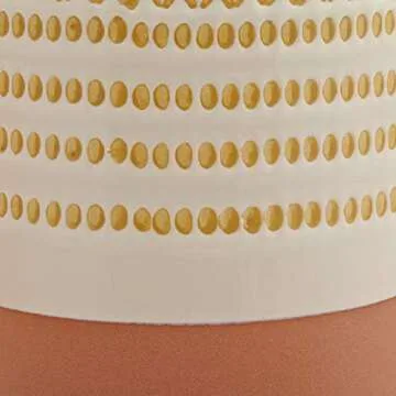 Amazon Brand – Rivet Modern Cylinder Stoneware Watering Can Vase Set - Pack of 2, Multicolor