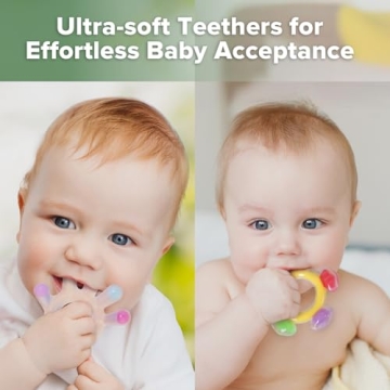 Haakaa Silicone Baby Teether Set - Safe & Soft Teething Toy