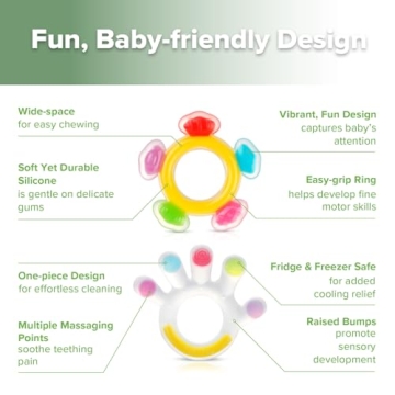 Haakaa Silicone Baby Teether Set - Safe & Soft Teething Toy